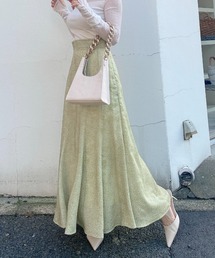 ランダムドットソフトマーメイドスカート