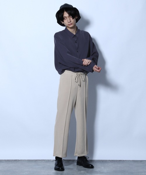 HARE(ハレ)の「ピンタックポンチトラウザー(HARE)(その他パンツ・メンズ・ブラック/ベージュ・FREE)」の3枚目の写真