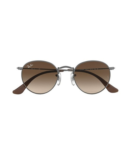 Ray-Ban（レイバン）の「Ray-Ban　 ROUND METAL JUNIOR ラウンドメタル ジュニア RJ9547S 200/13 44 ガンメタル/ブラウングラディエント サングラス 44サイズ（サングラス・キッズ・ガンメタ・ONE SIZE）」の4枚目の写真