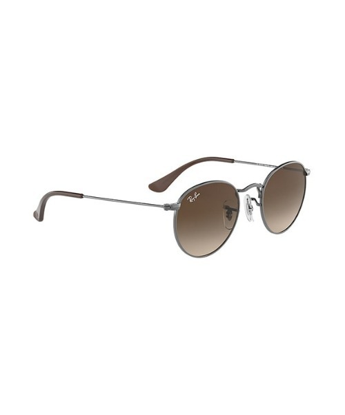 Ray-Ban（レイバン）の「Ray-Ban　 ROUND METAL JUNIOR ラウンドメタル ジュニア RJ9547S 200/13 44 ガンメタル/ブラウングラディエント サングラス 44サイズ（サングラス・キッズ・ガンメタ・ONE SIZE）」の5枚目の写真