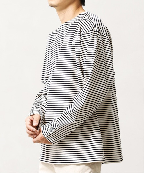 FIDELITY（フィデリティ）の「◆【FIDELITY / フィデリティ】バスクボーダー（Tシャツ/カットソー・メンズ・ホワイト/ブラウン/カーキ・MEDIUM/LARGE）」の2枚目の写真