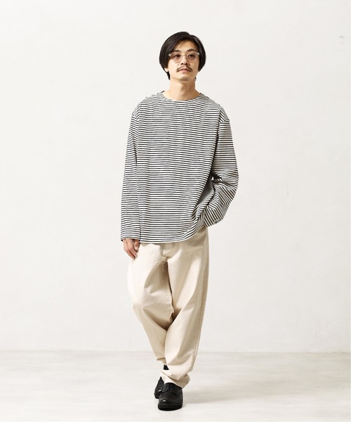 FIDELITY（フィデリティ）の「◆【FIDELITY / フィデリティ】バスクボーダー（Tシャツ/カットソー・メンズ・ホワイト/ブラウン/カーキ・MEDIUM/LARGE）」の18枚目の写真