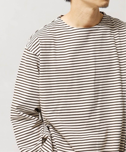 FIDELITY（フィデリティ）の「◆【FIDELITY / フィデリティ】バスクボーダー（Tシャツ/カットソー・メンズ・ホワイト/ブラウン/カーキ・MEDIUM/LARGE）」の10枚目の写真