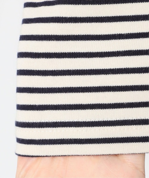 FIDELITY（フィデリティ）の「◆【FIDELITY / フィデリティ】バスクボーダー（Tシャツ/カットソー・メンズ・ホワイト/ブラウン/カーキ・MEDIUM/LARGE）」の9枚目の写真