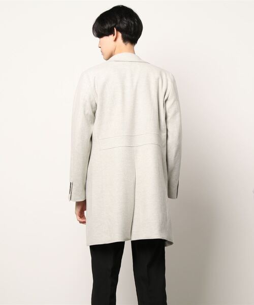 TETE HOMME（テットオム）の「カシミヤブレンドスタンドコート（トレンチコート・メンズ・ネイビー/グレー/サンドベージュ・SMALL/MEDIUM/LARGE/X-LARGE/XX-LARGE）」の5枚目の写真