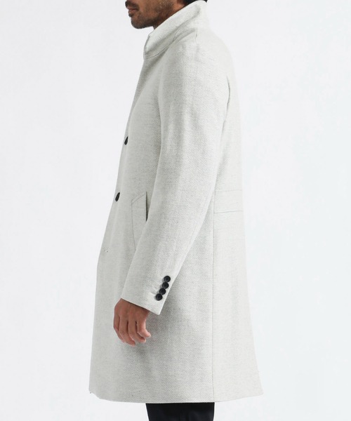 TETE HOMME（テットオム）の「カシミヤブレンドスタンドコート（トレンチコート・メンズ・ネイビー/グレー/サンドベージュ・SMALL/MEDIUM/LARGE/X-LARGE/XX-LARGE）」の20枚目の写真