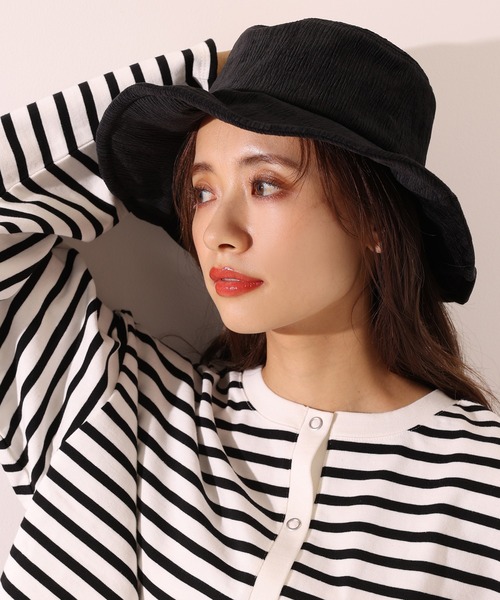 one after another NICE CLAUP（ワンアフターアナザーナイスクラップ）の「コール天バケットハット（ハット・レディース・ブラック/アイボリー・FREE）」の12枚目の写真