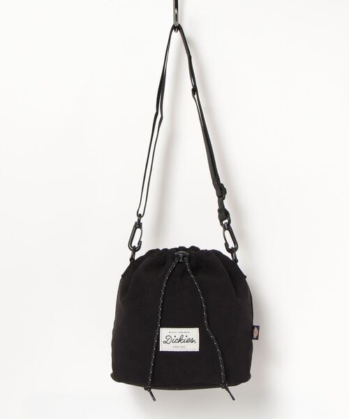 Dickies（ディッキーズ）の「【ユニセックス】ブークレ ミニ巾着バッグ（ハンドバッグ・レディース・ブラック系/レッド系/クリーム・FREE）」の2枚目の写真