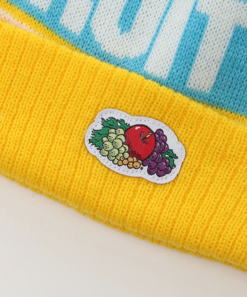 FRUIT OF THE LOOM（フルーツオブザルーム）の「KIDS BON BON Knit watch /ボンボン / ニット帽 / カジュアル / ユニセックス / ロゴ / 厚手（ニットキャップ/ビーニー・キッズ・ベージュ/ブルー/イエロー・FREE）」の5枚目の写真