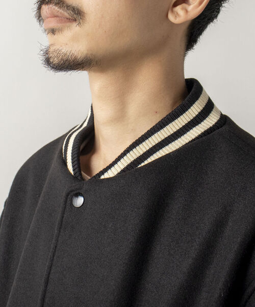 SKOOKUM(スクーカム)の「【SKOOKUM/スクーカム】GLOSTER別注 AWARD JACKET アワードジャケット(スタジャン・メンズ・ブラック/オリーブ・LARGE/X-LARGE)」の11枚目の写真