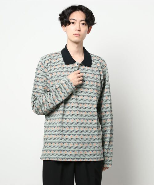 STUSSY(ステューシー)の「【STUSSY / ステューシー】Diamond Pattern ポロ(ポロシャツ・メンズ・グリーン・MEDIUM/LARGE/X-LARGE)」の1枚目の写真