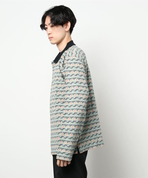 STUSSY(ステューシー)の「【STUSSY / ステューシー】Diamond Pattern ポロ(ポロシャツ・メンズ・グリーン・MEDIUM/LARGE/X-LARGE)」の3枚目の写真