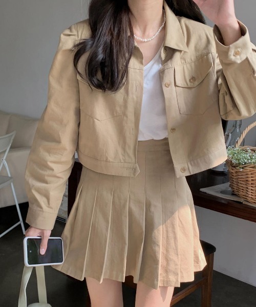 mood for a day(ムードフォーアデイ)の「precious set up / ジャケットアンドスカートセットアップ(セットアップ・レディース・ベージュ・FREE)」の11枚目の写真