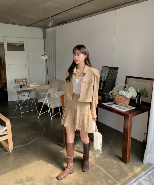 mood for a day(ムードフォーアデイ)の「precious set up / ジャケットアンドスカートセットアップ(セットアップ・レディース・ベージュ・FREE)」の14枚目の写真