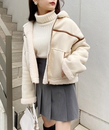 one after another NICE CLAUP | ウエスト丈が使いやすい！ボンバーショートジャケット(その他アウター)