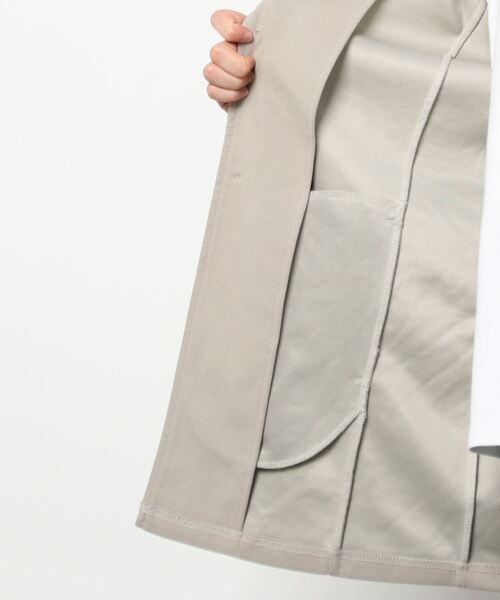 5351 POUR LES HOMMES（ゴーサンゴーイチプールオム）の「【BLANC】ロングパーカー（パーカー・メンズ・ブラック/ベージュ/カーキ・46/48）」の4枚目の写真