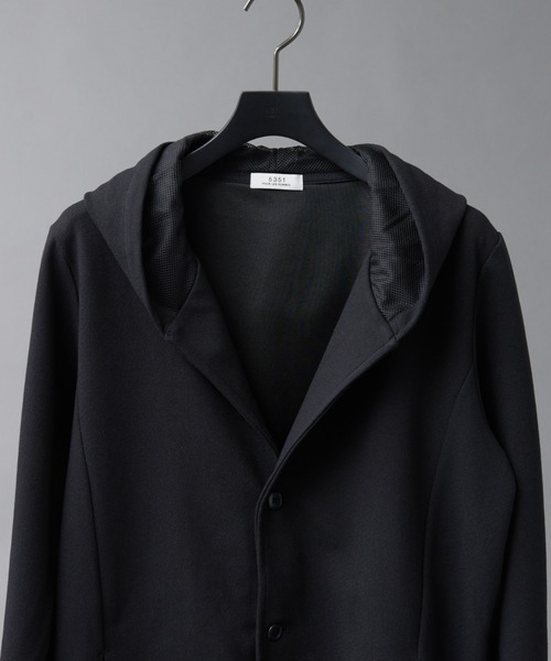 5351 POUR LES HOMMES（ゴーサンゴーイチプールオム）の「【BLANC】ロングパーカー（パーカー・メンズ・ブラック/ベージュ/カーキ・46/48）」の8枚目の写真