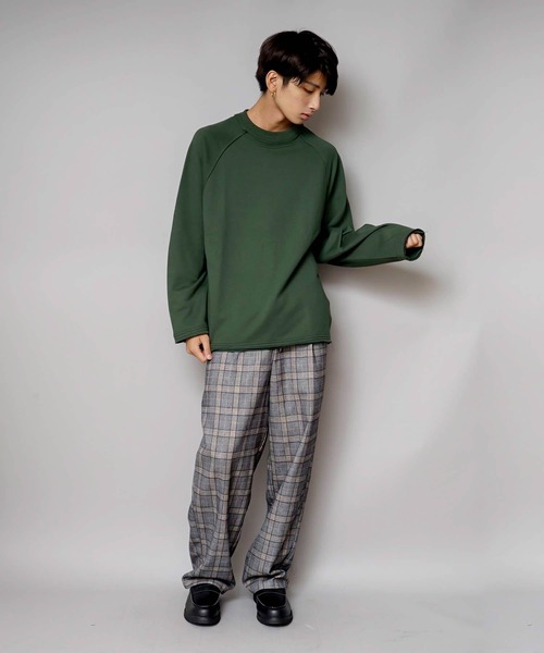 UNIIT(ユニット)の「【UNIIT/ユニット】ネックデザインルーズ(ビッグシルエット)クルーネックスウェットトレーナー(スウェット・メンズ・グリーン/ホワイト/ブラック/ブルー系その他/杢グレー/ベージュ・SMALL/LARGE/MEDIUM)」の18枚目の写真