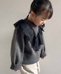 CIAOPANIC TYPY | 【KIDS】フリルレースカラーニット(ニット/セーター)
