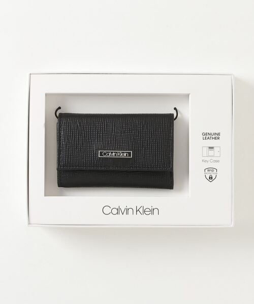 Calvin Klein(カルバン・クライン)の「【Calvin Klein/カルバンクライン】ワンポイント レザーキーケース(キーケース/キーアクセサリー・メンズ・ブラック・FREE)」の5枚目の写真