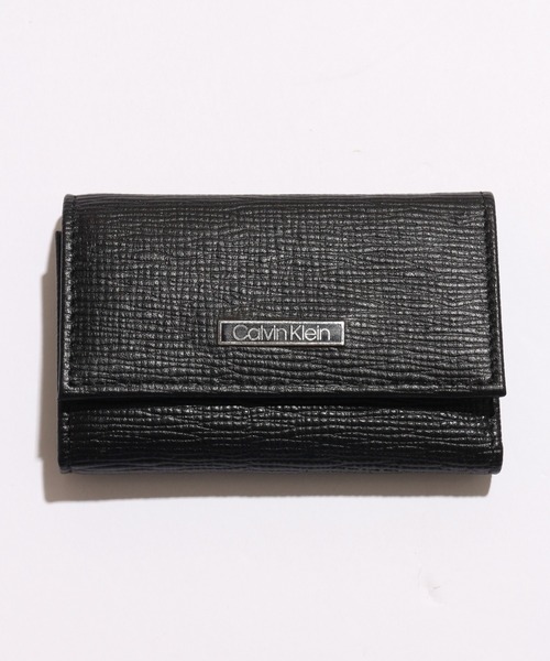 Calvin Klein(カルバン・クライン)の「【Calvin Klein/カルバンクライン】ワンポイント レザーキーケース(キーケース/キーアクセサリー・メンズ・ブラック・FREE)」の2枚目の写真