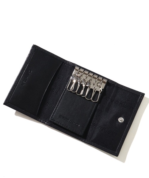 Calvin Klein(カルバン・クライン)の「【Calvin Klein/カルバンクライン】ワンポイント レザーキーケース(キーケース/キーアクセサリー・メンズ・ブラック・FREE)」の6枚目の写真