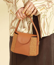 Ray BEAMS | LAURA DI MAGGIO / レザー コンビ バッグ(トートバッグ)