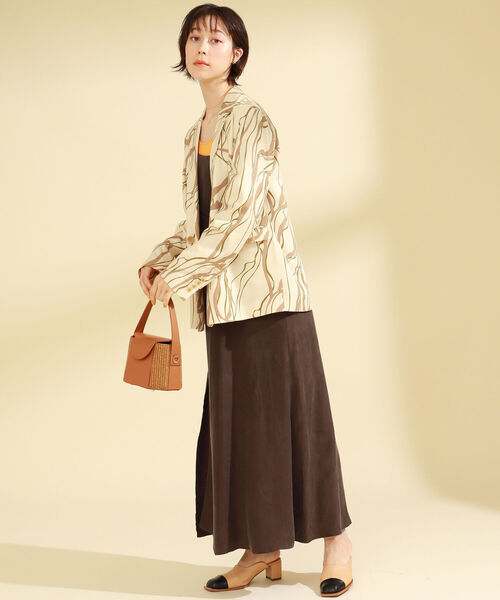 Ray BEAMS（レイビームス）の「LAURA DI MAGGIO / レザー コンビ バッグ（トートバッグ・レディース・ブラウン/ブラック・ONE SIZE）」の3枚目の写真