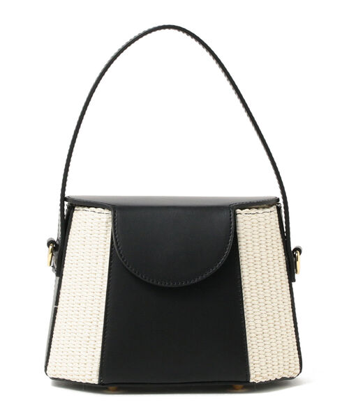 Ray BEAMS（レイビームス）の「LAURA DI MAGGIO / レザー コンビ バッグ（トートバッグ・レディース・ブラウン/ブラック・ONE SIZE）」の5枚目の写真