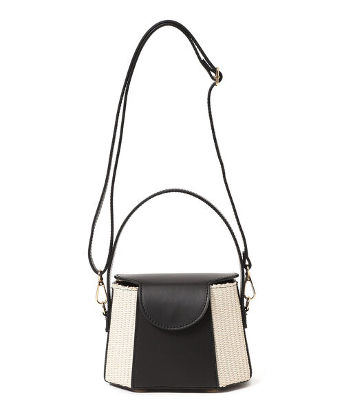 Ray BEAMS（レイビームス）の「LAURA DI MAGGIO / レザー コンビ バッグ（トートバッグ・レディース・ブラウン/ブラック・ONE SIZE）」の12枚目の写真