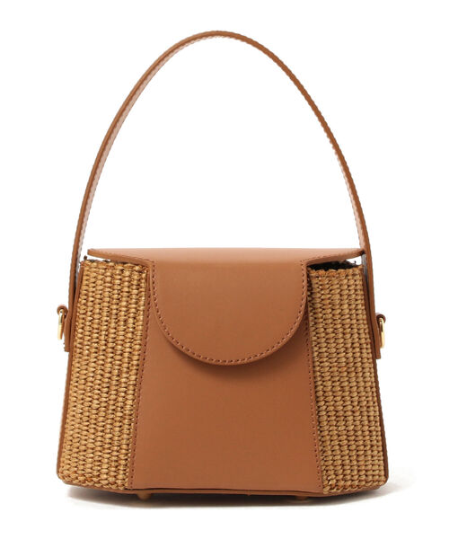 Ray BEAMS（レイビームス）の「LAURA DI MAGGIO / レザー コンビ バッグ（トートバッグ・レディース・ブラウン/ブラック・ONE SIZE）」の13枚目の写真