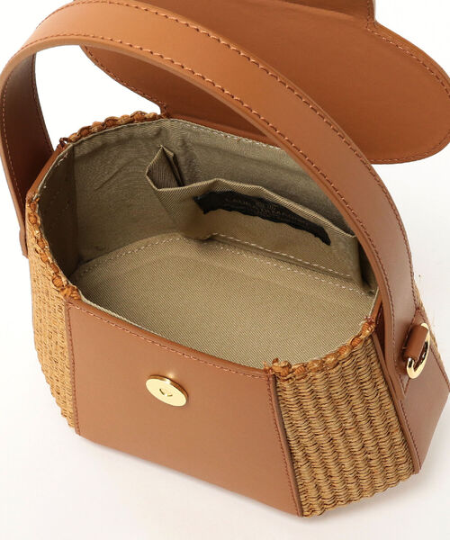 Ray BEAMS（レイビームス）の「LAURA DI MAGGIO / レザー コンビ バッグ（トートバッグ・レディース・ブラウン/ブラック・ONE SIZE）」の15枚目の写真