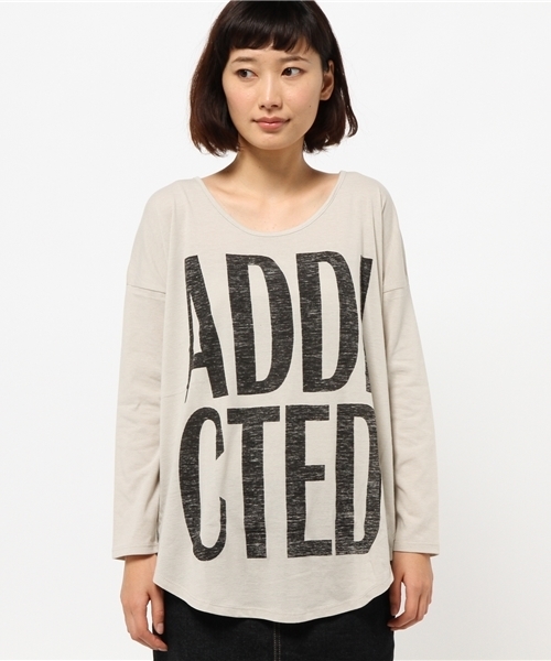 OUTLET（アウトレット）の「【Discoat Petit】TCビッグロゴチュニックT（Tシャツ/カットソー・レディース・グレー/ブラック・FREE）」の3枚目の写真