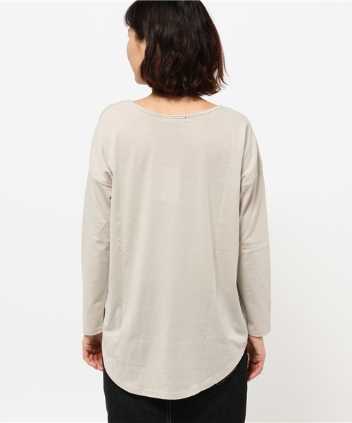 OUTLET（アウトレット）の「【Discoat Petit】TCビッグロゴチュニックT（Tシャツ/カットソー・レディース・グレー/ブラック・FREE）」の5枚目の写真