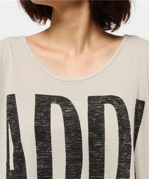 OUTLET（アウトレット）の「【Discoat Petit】TCビッグロゴチュニックT（Tシャツ/カットソー・レディース・グレー/ブラック・FREE）」の6枚目の写真
