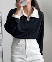 バイカラー　ポロシャツ