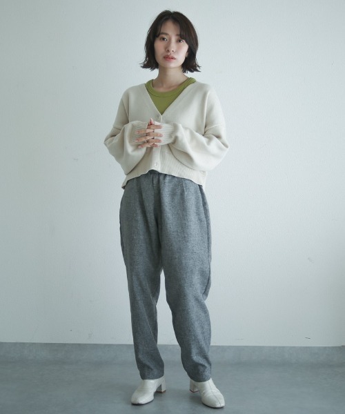 spoon store(スプーンストア)の「テーパードパンツセットアップ(スラックス・レディース・ブラック/ブラウン/ピンク・フリー)」の9枚目の写真