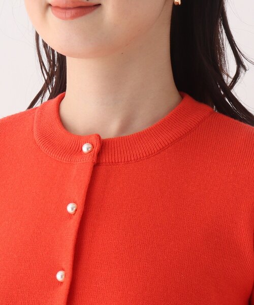 AG by aquagirl（エージーバイアクアガール）の「◆パール調ボタンクルーネックカーディガン【WEB限定サイズ】（カーディガン/ボレロ・レディース・ブルー/ブラック/ダークグリーン/ブラック系2/オレンジ・38/36/40）」の15枚目の写真