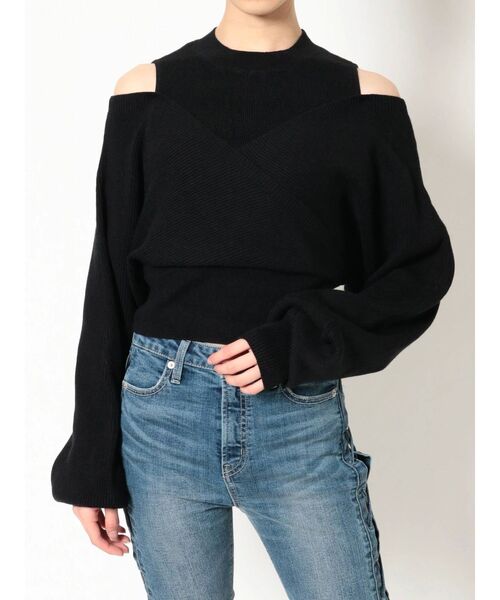 GYDA(ジェイダ)の「レイヤードカシュクールニット トップス(ニット/セーター・レディース・アイボリー/ブラウン/ブラック・FREE)」の17枚目の写真