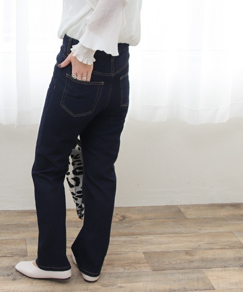 Social GIRL(ソーシャルガール)の「ハイウエストストレートデニムジーンズ(デニムパンツ・レディース・インディゴブルー/ブルー・M/L)」の13枚目の写真