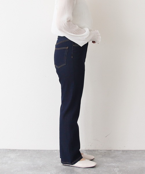 Social GIRL(ソーシャルガール)の「ハイウエストストレートデニムジーンズ(デニムパンツ・レディース・インディゴブルー/ブルー・M/L)」の9枚目の写真