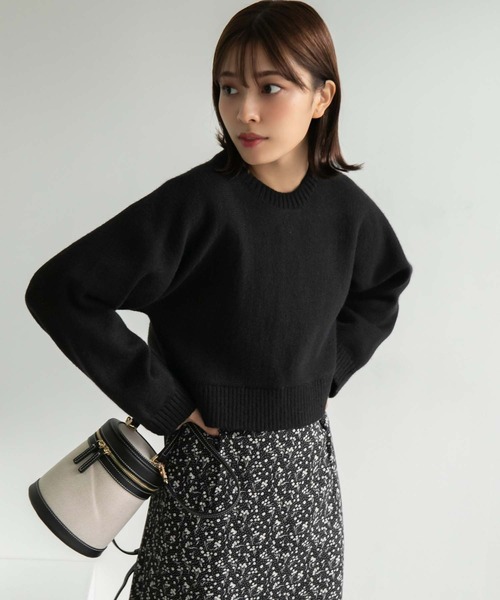 ○★新品 未使用 エンタイアスタジオ ヘビーニットセーター ワイドスリーブ 黒S ○☆新品 未使用 Entire Studios ヘビーニットセーター ワイドスリーブ