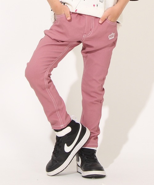 BABYDOLL（ベビードール）の「通販限定サイズあり　イージーシンプルデニムパンツ　6235K（その他パンツ・キッズ・ライトブルー/ブラック/ブルー/オフホワイト/ピンク/グリーン/ネイビー/イエロー/ベージュ/ピンク系その他/パープル/レッド/ダークブラウン系/ベビーピンク/マスタード/バイオレット/ホワイト/ピンク系その他2/グリーン系その他/ベージュ系その他・160cm/110cm/150cm/120cm/140cm/130cm/100cm/80ｃｍ/90cm）」の18枚目の写真