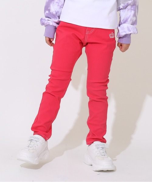 BABYDOLL（ベビードール）の「通販限定サイズあり　イージーシンプルデニムパンツ　6235K（その他パンツ・キッズ・ライトブルー/ブラック/ブルー/オフホワイト/ピンク/グリーン/ネイビー/イエロー/ベージュ/ピンク系その他/パープル/レッド/ダークブラウン系/ベビーピンク/マスタード/バイオレット/ホワイト/ピンク系その他2/グリーン系その他/ベージュ系その他・160cm/110cm/150cm/120cm/140cm/130cm/100cm/80ｃｍ/90cm）」の19枚目の写真