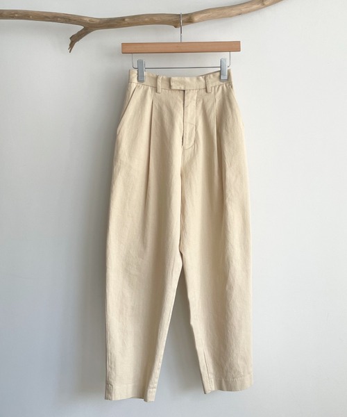 CANAL JEAN（キャナルジーン）の「RED CHOP WORKS　コットンタックパンツ（チノパンツ・レディース・ブラック/レッド/クリーム/ネイビー・36/34/38）」の17枚目の写真