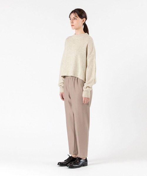 mizuiroind(ミズイロインド)の「mizuiro ind ハイネックショートプルオーバー(ニット/セーター・レディース・キナリ/ブラウン/チャコールグレー/ブラック・FREE)」の7枚目の写真