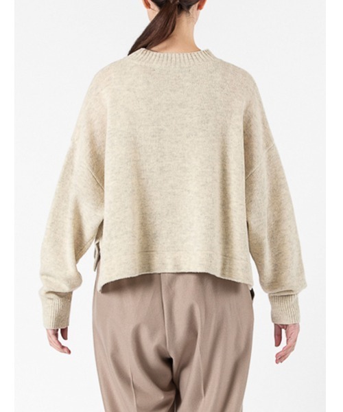 mizuiroind(ミズイロインド)の「mizuiro ind ハイネックショートプルオーバー(ニット/セーター・レディース・キナリ/ブラウン/チャコールグレー/ブラック・FREE)」の12枚目の写真