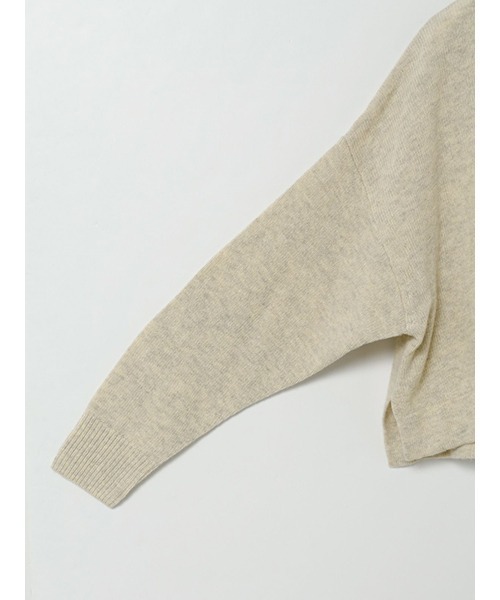 mizuiroind(ミズイロインド)の「mizuiro ind ハイネックショートプルオーバー(ニット/セーター・レディース・キナリ/ブラウン/チャコールグレー/ブラック・FREE)」の21枚目の写真