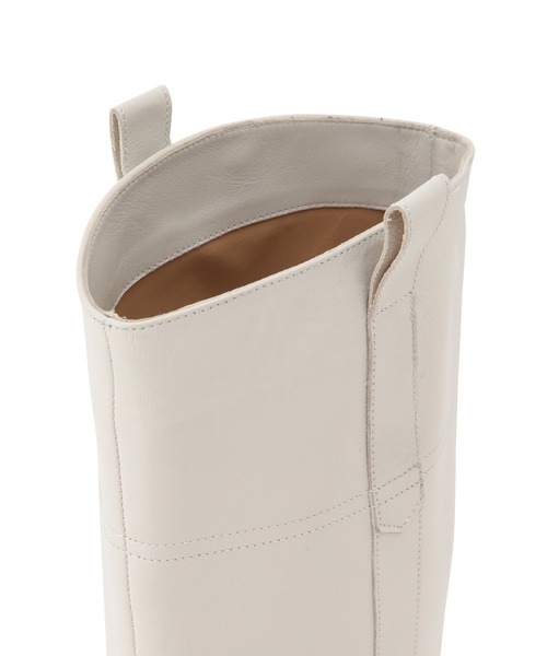 MADEMOISELLE ROPE'（マドモアゼル ロペ）の「【CORSO ROMA 9】フラットロングブーツ（ブーツ・レディース・ダークブラウン/オフホワイト・38/36/37）」の7枚目の写真