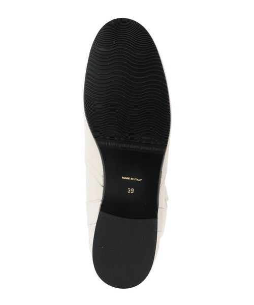 MADEMOISELLE ROPE'（マドモアゼル ロペ）の「【CORSO ROMA 9】フラットロングブーツ（ブーツ・レディース・ダークブラウン/オフホワイト・38/36/37）」の6枚目の写真